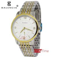 BALENCIA Fasion Wacth นาฬิกาข้อมือผู้ชาย สแตนเลสแท้ รุ่น W-2289-G-SG (สีเงิน 2 กษัตริย์)