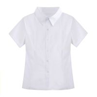 Female pointed collar short sleeve white shirt orthodox Japanese students pointed collar collar jk white short-sleeved shirt overalls opaque