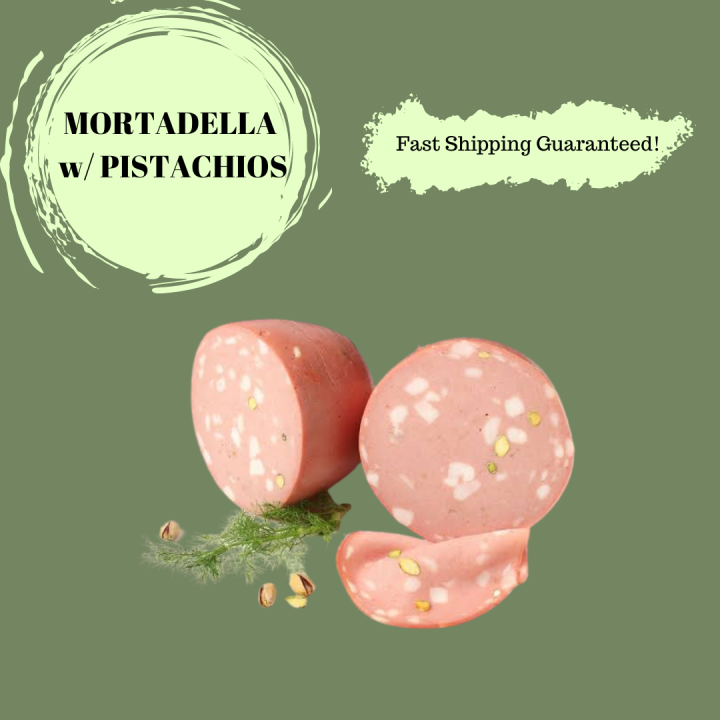 Pistachio Mortadella Cold Cuts (+/) 50g, 125g, 250g (SAME DAY DELIVERY
