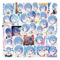 hot【DT】 10/40/50PCS/pack Anime Re Stickers LifeIn A Different From Rem Sticker Laptop Notebook Stationery