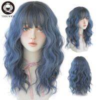 【jw】►✁▬ 7JHH WIGS Deep Wig With Bangs Omber Hair Layered Resistant Synthetic