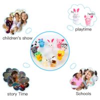 1016pcs Cartoon Animal Plush Finger Pups Set Cute Dolls for Children, Story Time, Shows, Schools