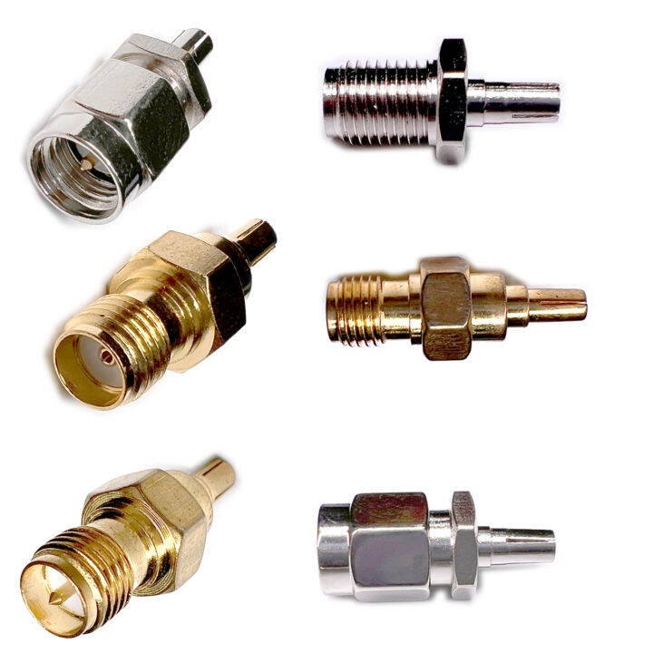 ERANPO RF connector SMA RP-SMA Male Female to CRC9 Male Jack Plug ...