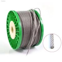 ❉☃ 10Meters 0.6mm 0.8mm 1mm-3mm 1x7/7x7 PVC Coated Flexible Steel Wire Rope Soft Cable Transparent Stainless Steel Clothesline