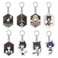 Kawaii Anime Reincarnated As A Sword Keychain Cartoon Figure Fran Klimt Amanda Acrylic Key Chain Bag Charm Ornament Picture Hangers Hooks