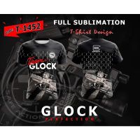 （Contact customer service for customization）t s sublimated fully glock shirt（Stock available in sizes for adults and children）