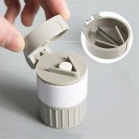 4 Layer Powder Tablet Grinder Powder Pill Cutter 4 in 1 Portable Medicine Splitter Box Storage Crusher Medicine  First Aid Storage