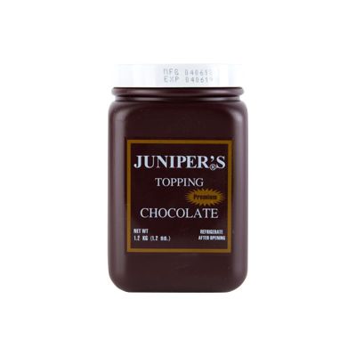 สินค้ามาใหม่! จูนิเปอร์ ท็อปปิ้ง ช็อกโกแลต 1.2 กิโลกรัม Juniper Chocolate Topping 1.2 kg  ล็อตใหม่มาล่าสุด สินค้าสด มีเก็บเงินปลายทาง