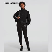 KARL LAGERFELD - ADDRESS LOGO SWEAT PANTS BLACK กางเกงวอร์มผู้หญิง