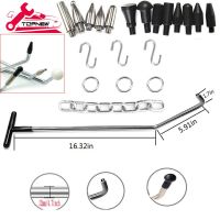 Car Dent Removal Tools Stainless Steel Dent Pull Rod with Replaceable Tips Auto Body Hail Damage Paintless Repair Kit