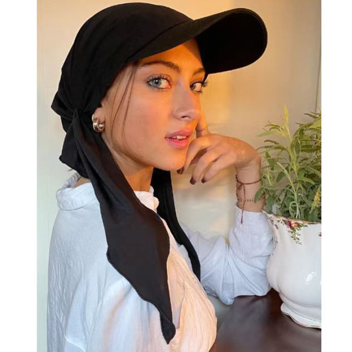 hot-muslim-hijab-turban-hat-for-women-girls-baseball-cap-sun-hats-headscarf-scarf-cap-solid-color-fashion-women-soft-scarves