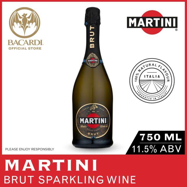 MARTINI Brut Sparkling Wine 750ml / 75cl , 11.5 ABV. Lazada Singapore