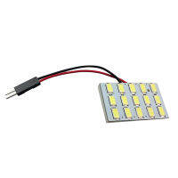 แผงท้ายรถการอ่านรูปทรงกลมภายใน LED รถยนต์สีขาว15SMD หลอดไฟ5630