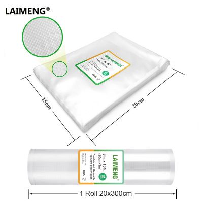 LAIMENG Vacuum Sealer Bags 1 Vacuum Packaging Plastic roll 20x300CM Food Saver Bags Rolls For Kitchen Vacuum Stretch Film B101