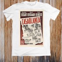 Casablanca 40S Poster Film Kaus Uniseks Kaus 2019 Mode Pria Desain Fashion Gratis Pengiriman Musim Panas Kaus Keren S-4XL-5XL-6XL