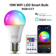 Bóng đèn 10W Wifi+BLE Mesh RGB+WW+CW - thông minh google home