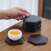 【CW】▫✼  Table Coaster Anti-scalding Reusable Restaurant Slate Stone Drink for Gifts