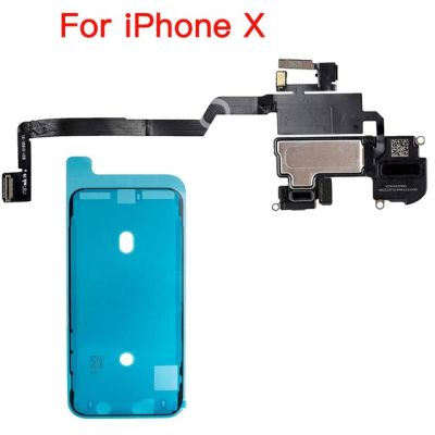 ไฟเซนเซอร์รหัสหูฟังและใบหน้าสายเคเบิ้ลยืดหยุ่นสำหรับ Iphone X Xr Xs Max พร้อมอะไหล่ชุดประกอบกาวกันน้ำหน้าจอ