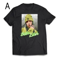 การพิมพ์ที่ยอดเยี่ยม [XS-8XL พร้อมสต็อก] billie eilish SHORT Sleeve Casual Graphic Tees-Premium 100 Cotton