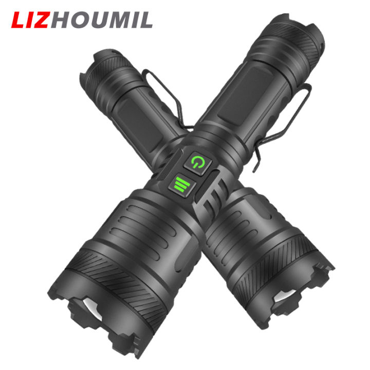 lizhoumil-โคมไฟ-xhp160พร้อมตัวหนีบ-ไฟฉาย-led-30w-พลังสูงพลังสูงไฟฉายอะลูมิเนียมผสมโลหะแรงมาก