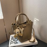 French niche bag for women 2023 new portable vegetable basket high-end casual and versatile one-shoulder cross-body bucket bag 【JYUE】