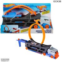 Hot Wheels Stunt and Go Transporter Truck รางรถ +แถมฟรีรถ1คัน Hot wheel ลิขสิทธิ์แท้ GCK38 ราง ชุดรางรถเหล็ก รถเหล็ก