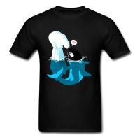 Peaceful Killer Whale Bear Kiss Love Tshirt Save Ocean Sea Environment Men T Shirt Cute Graphic Animal Shark Sweet Funny Tees