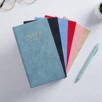 2022 A6 Notebook Thickened Notepad Business PU Leather Work Meeting Record Book Office Diary Sketchbook Students 2022 Schedule