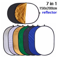 แผ่นสะท้อนแสง Reflector 7 in 1 สำหรับถ่ายภาพสตูดิโอ มี 7 สี ขนาด 150x200cm