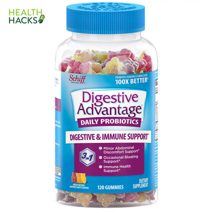 Schiff Digestive Advantage Daily Probiotics, 120 Gummies Lazada PH