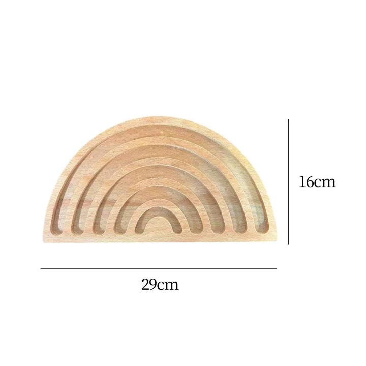 แผ่นภาพวาดภาพ-montessori-ไม้ทำมือสำหรับเป็นของขวัญวันเกิดสีรุ้งถาดคำอธิบายทำมือ