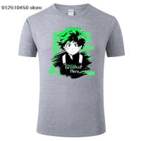 เสื้อยืดผู้ชายขนาดพอดีตัวแบบทำมือฮีโร่ของฉันสถาบันการศึกษา Deku เสื้อยืด Anime Homme เสื้อลายกราฟิกคอกลมเสื้อยืดผ้าฝ้าย6XL 5XL