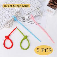 Super long Cord Winder Ties Silicone Cable Tie Straps Reusable Durable Loop Tie Protector Wire Storage Organizer Management Belt