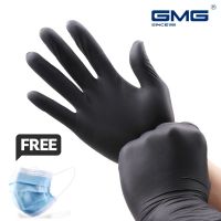 【CW】Nitrile s Black 100pcs 4mil Food Grade Waterproof Powder &amp; Latex Free s None-Sterile Nitrile Exam s