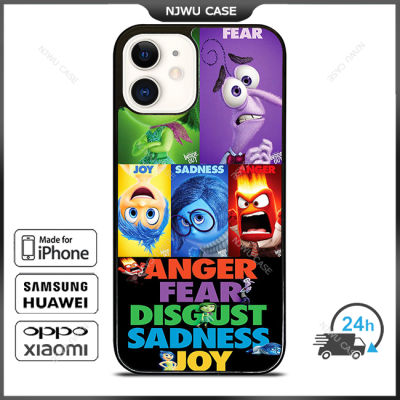 Inside Out All Character Disney Phone Case for iPhone 14 Pro Max / iPhone 13 Pro Max / iPhone 12 Pro Max / XS Max / Samsung Galaxy Note 10 Plus / S22 Ultra / S21 Plus Anti-fall Protective Case Cover