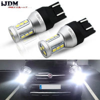 iJDM 7443 LED CANBUS No Error 7443 T20 W21W LED Bulb for 2009-2016 Fiat 500 Daytime Running Lights 6000K White Red Yellow 12V