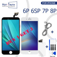 【❉HOT SALE❉】 jing0saf 5.5 "หน้าจอ Lcd สำหรับ Iphone 6 Plus 6sp 7พลัส8P หน้าจอสัมผัสดิจิทัลแผงประกอบเปลี่ยน Aaascreen สายยูเอสบีฟรี