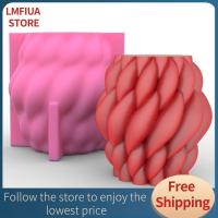 LMFIUA STORE แม่พิมพ์ซิลิโคนหมุนวน1ชิ้นแม่พิมพ์เทียนแท่งหนาเกลียว3D แม่พิมพ์รูปทรงเรขาคณิตโค้งแม่พิมพ์รูปทรงหยดน้ำฝนอุปกรณ์ตกแต่งเล็บสามมิติช็อคโกแลต