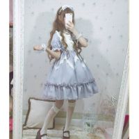 【Flash Slaes Lolita Spring ชุดเดรสฤดูร้อนหญิงแขนยาวชุดเดรสเจ้าหญิงโลลิต้าน่ารัก