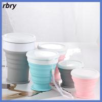 RBRY 100/200/350ml ตั้งแคมป์ กีฬาและกิจกรรมกลางแจ้ง อุปกรณ์เดินทาง พับเก็บได้ ถ้วยกาแฟ ถ้วยซิลิโคนพับได้ ห้องครัวและห้องรับประทานอาหาร แก้วน้ำดื่ม