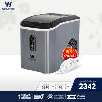 Worldtech เครื่องทำน้ำแข็ง รุ่น WT-IM700 ทำน้ำแข็งใน 6-9 นาที ความจุถังน้ำ 2L เครื่องทำน้ำแข็งอัตโนมัติ Ice Maker เลือกขนาดน้ำแข็งได้ + แถมฟรีที่ตัก