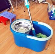 Bộ Thùng cây lau nhà xoay 360 độ tách nước. Lồng Inox cao cấp.