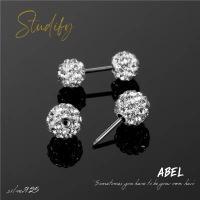 Studify | Abel ต่างหูเจาะ เงินแท้ เหมาะกับคนแพ้ง่าย