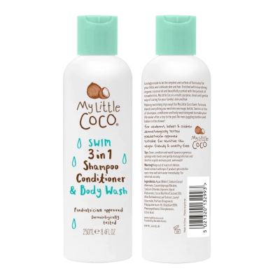 My Little Coco SWIM 3-in-1 Shampoo, Conditioner &amp; Body Wash แชมพูผสมครีมนวดผมและสบู่เหลวหลังว่ายน้ำ