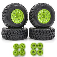 4Pcs 1/8 1/10 Short Course Truck Tire Tyre Wheel 12&amp;14&amp;17mm Hex for Traxxas Arrma HSP Tamiya HPI Kyosho Hobao RC Car