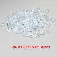 hotx【DT】 50/100/200/500/1000PCS Transparent Silicone 20x8x12mm  Round Soft Anti-slip Foot for Feet Sliders