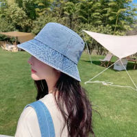 [hot]2022 New Solid Color Bucket Hat Men Women Summer Panama Beach Denim Casual Korean Basin Hat Fisherman Cap Outdoor Sun Protection