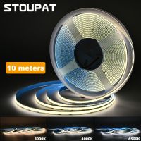 10M COB LED Strip 312 LEDs/m High Density DC12V 24V Flexible FOB Tape RA90 3000K 4000K 6500K for House Decor Lighting Dimmable