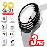 Watch4 Glass 3pcs 9D Curved Tempered Protective Glass For Samsung Galaxy Watch 4 44mm 40mm Band Smartwatch Screen Protector Film Screen Protectors