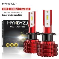 {ร้อน} H7 LED H19006 9005ไฟหน้ารถหลอดไฟ100W 30000LM ถอดรหัสรถยนต์ไฟหน้าด้านหน้า6500K 12V 24V